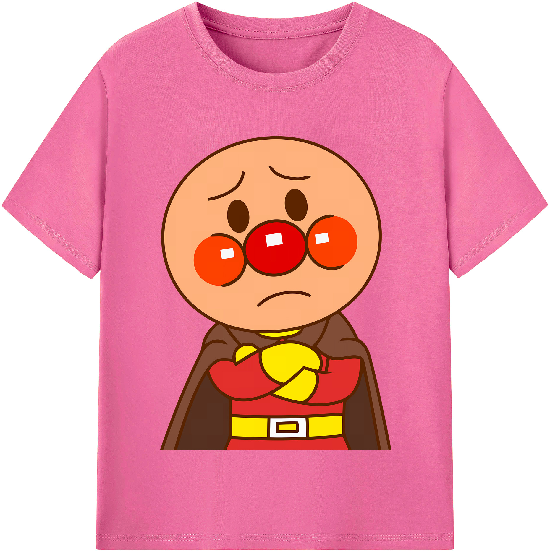 （画像用） アンパンマン Anpanman レディースカジュアルプリントTシャツ（綿100％）